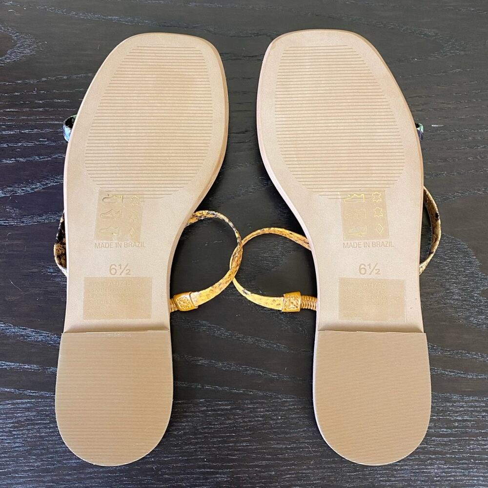 Madewell The Lyra Snake Print Slide Sandal, Sz 6.5 - Picture 11 of 13